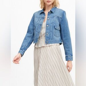 Banana Republic Cropped Denim Jean Jacket